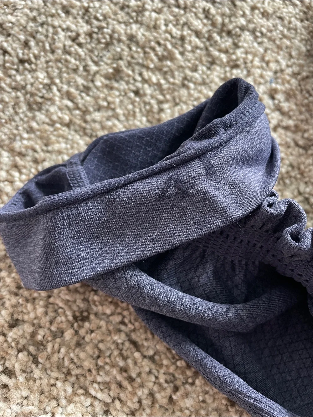 lululemon In The Flow II Crop Navy Seamless Leggings